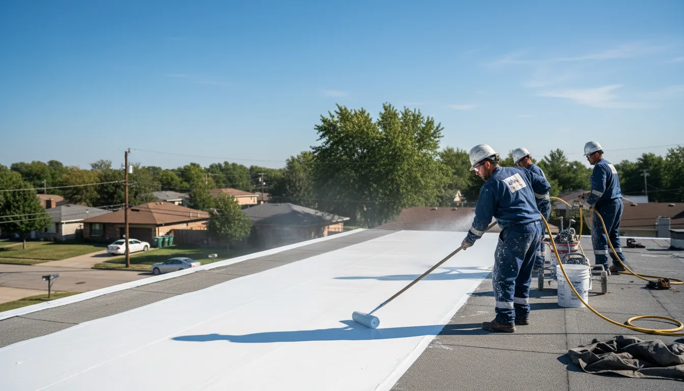 Commercial roof coating in Greenwood, AR near me